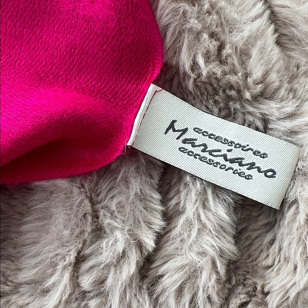 Marciano Accessories Bright Pink Fringe Scarf | Fuchsia Wrap Shawl